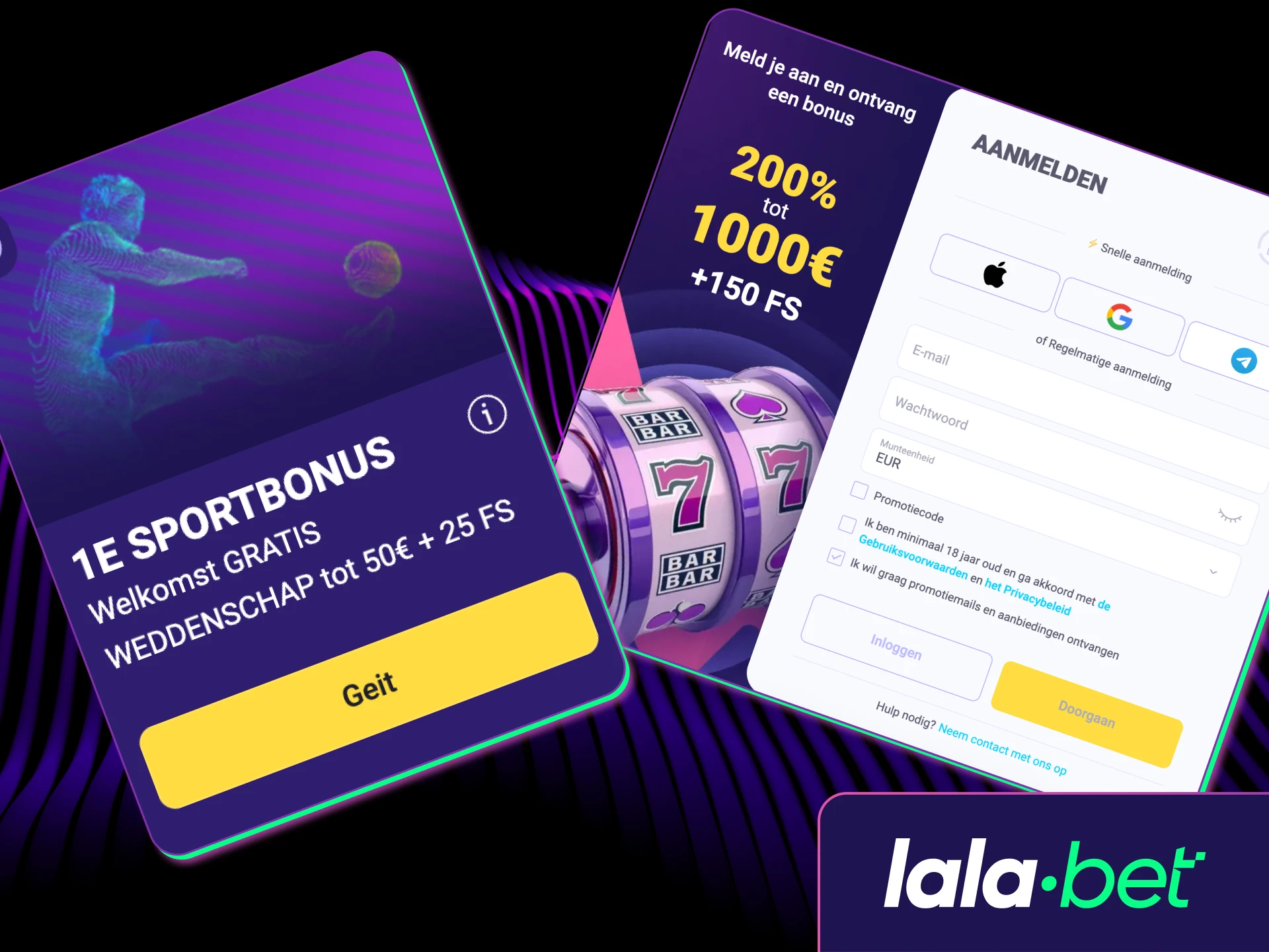 Claim je welkomstbonus vandaag nog bij Lalabet.