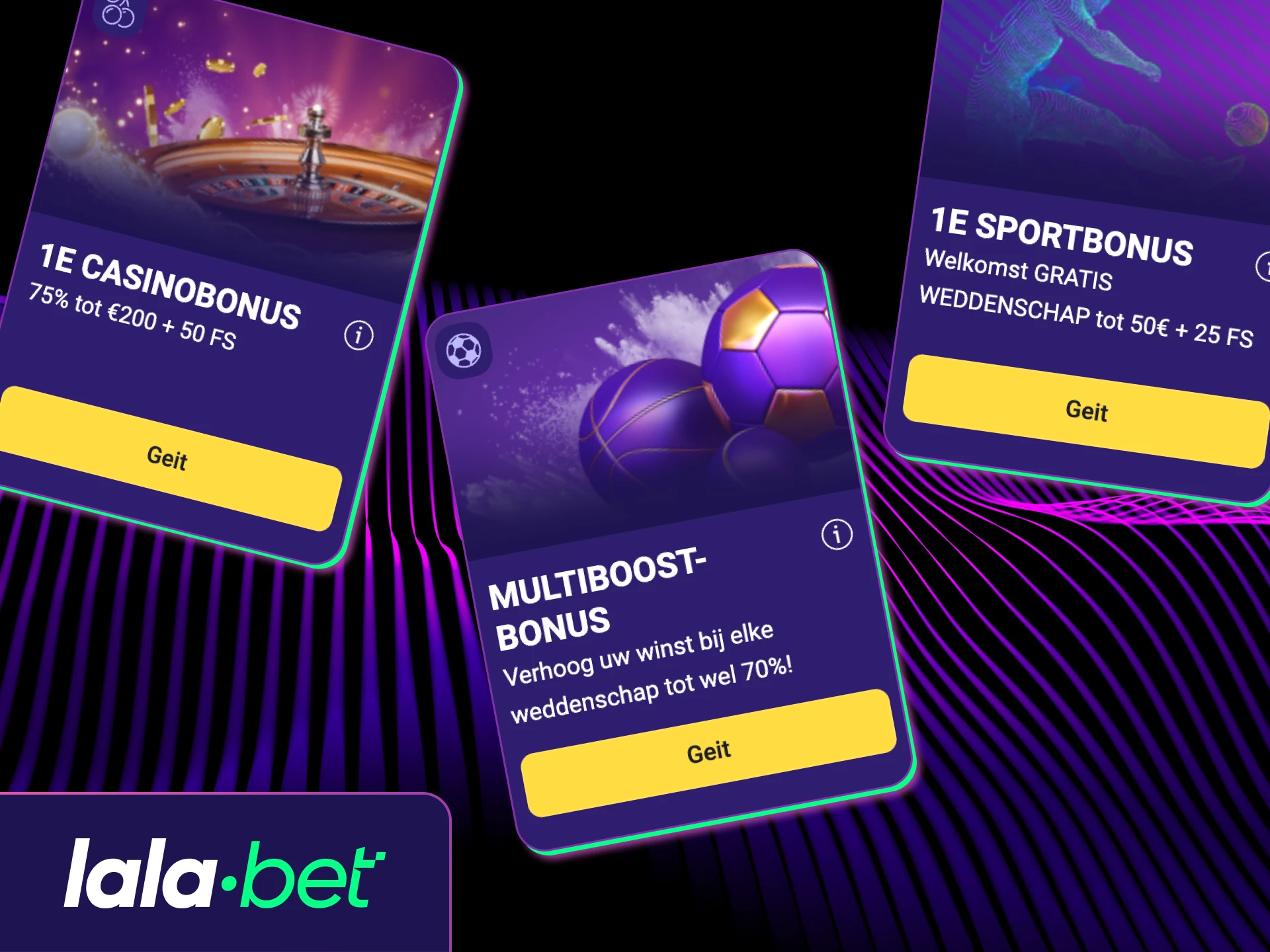 Ontvang altijd de beste promoties van Lalabet.