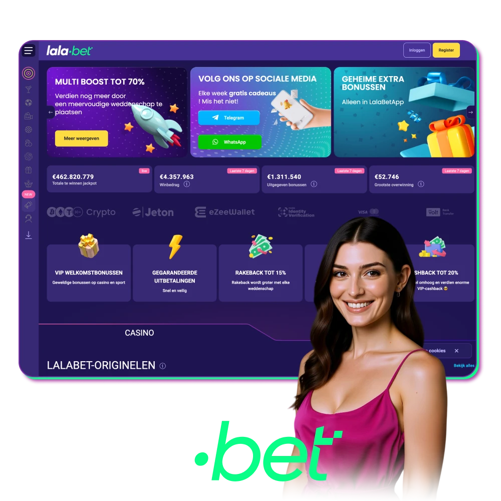 Beleef online gaming plezier bij Lalabet.
