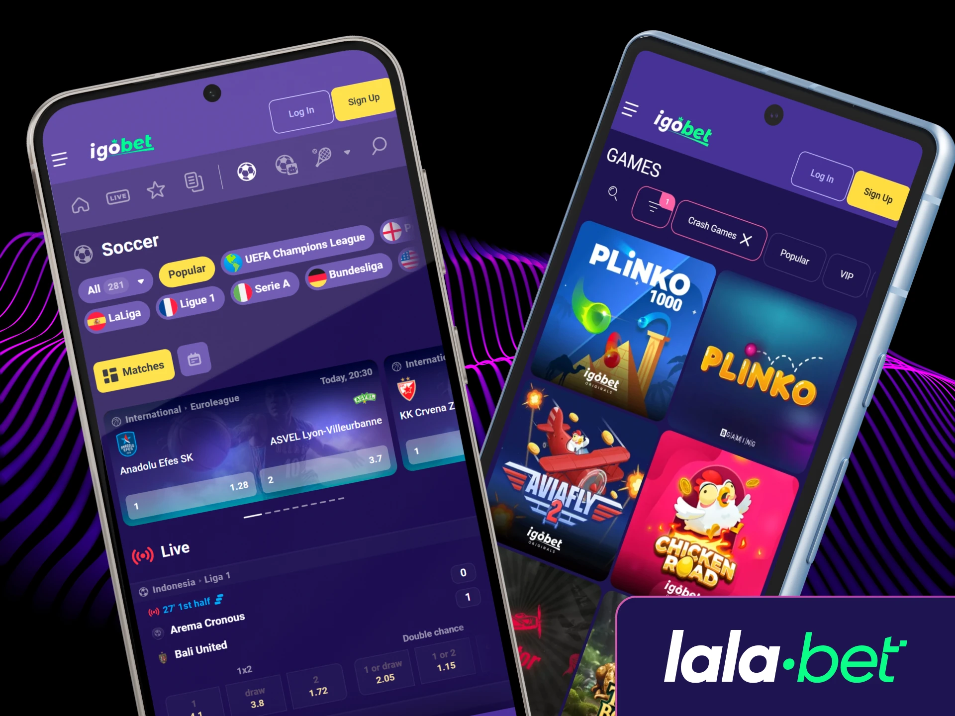 Bekijk de lijst met compatibele Android-apparaten die optimaal presteren met de Lalabet mobiele app.