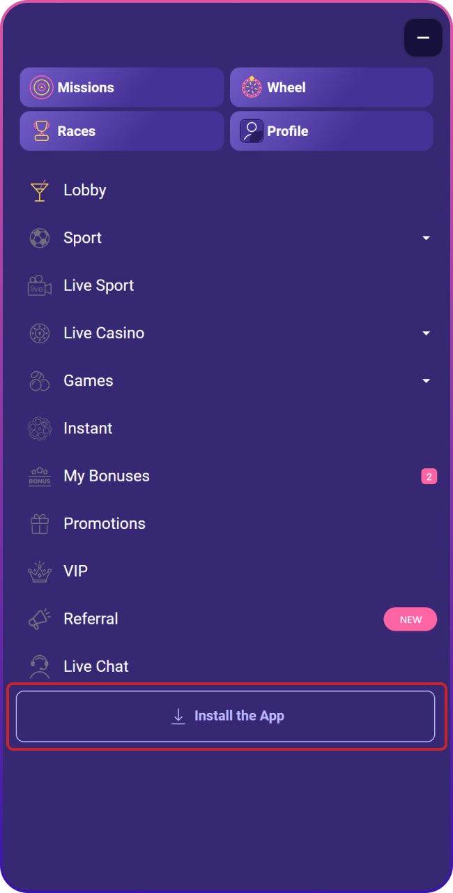Klik op de officiële knop om de Lalabet APK te downloaden voor je Android-toestel.