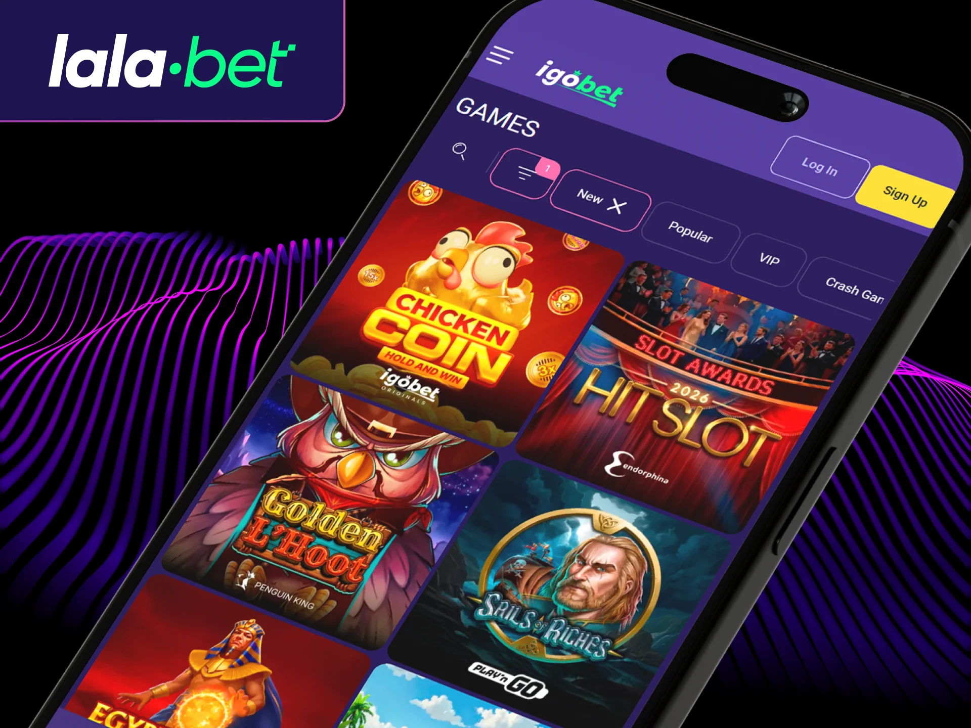 Speel je favoriete slots en tafelspellen overal waar je bent met de razendsnelle Lalabet Casino App.
