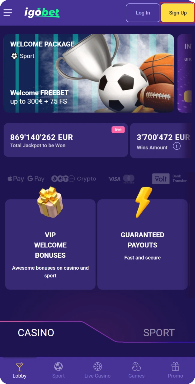 Klik op de knop hieronder en open deze pagina op je telefoon om de Lalabet app direct te installeren.