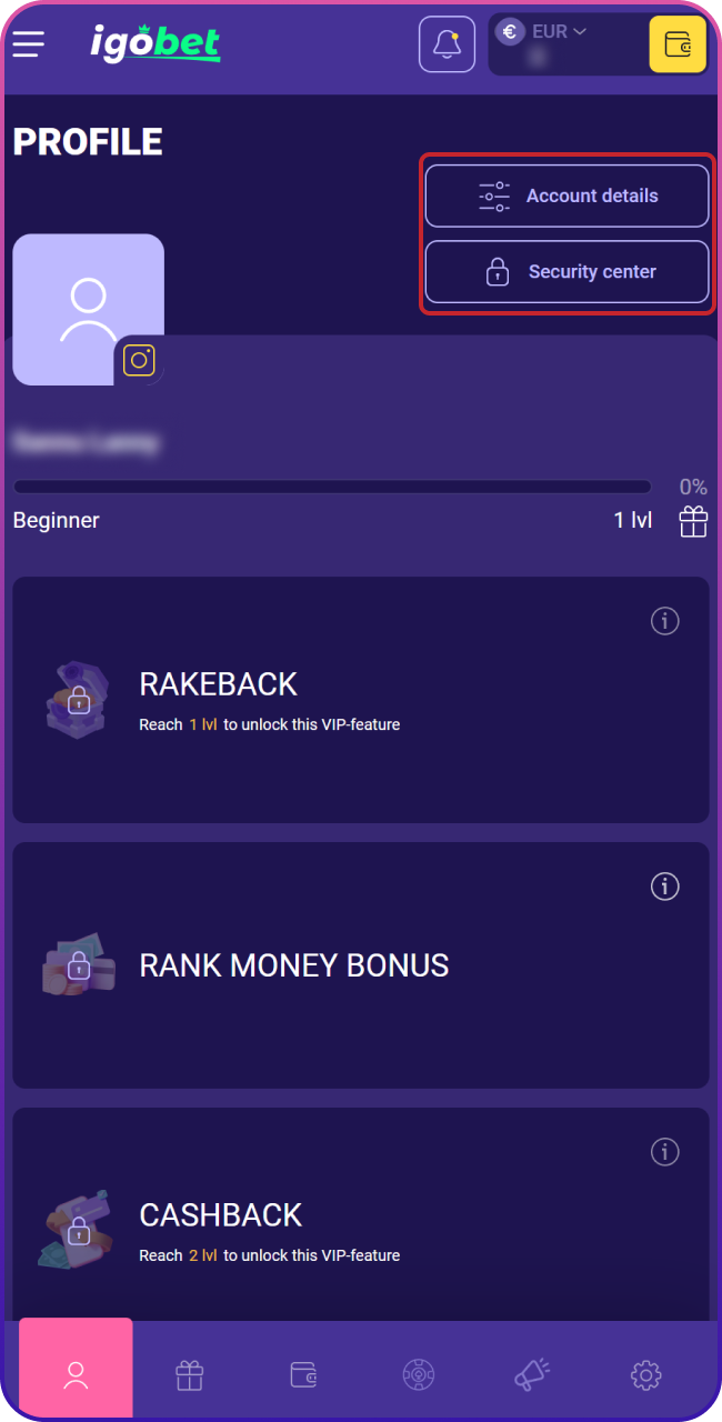 Upload de benodigde documenten en verifieer je profiel voor een veilige en snelle ervaring bij Lalabet.