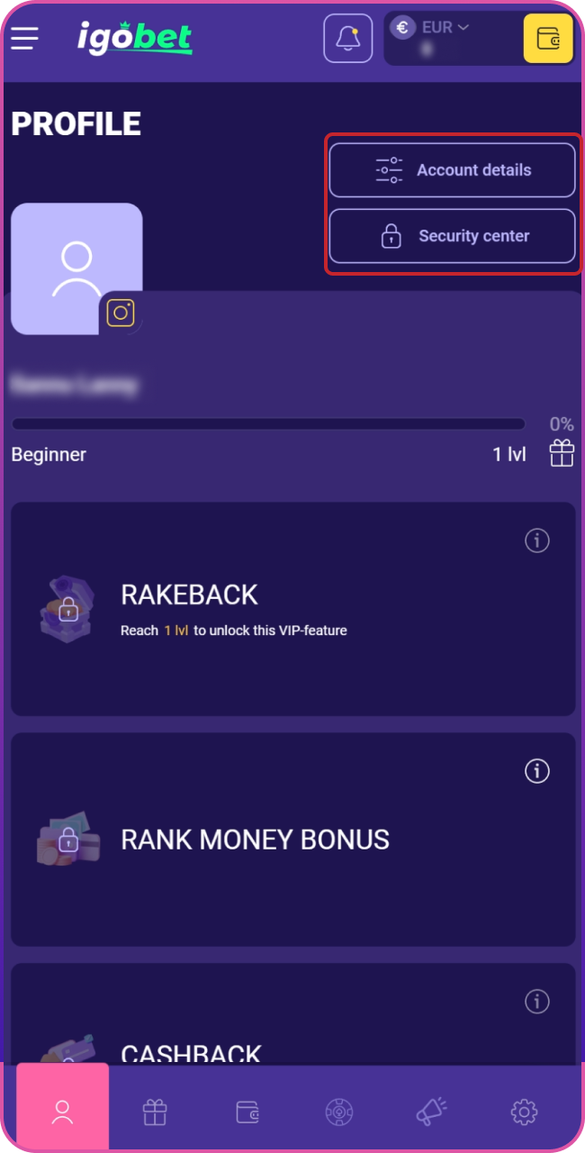 Upload een geldig identiteitsbewijs zoals je paspoort of ID-kaart op het Lalabet platform.