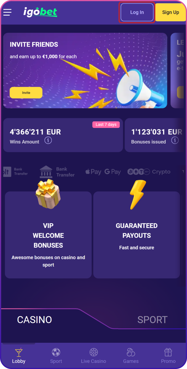 Klik op de knop hieronder om direct te starten met je registratie of inloggen bij Lalabet.